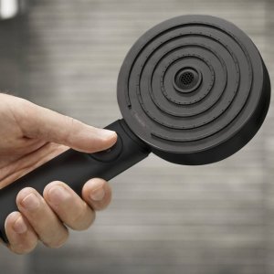 Hansgrohe Pulsify Select S 105 3jet Activation Shower Head - Matt Black (24100670) - main image 2
