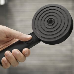 Hansgrohe Pulsify Select S 105 EcoSmart 3jet Activation Shower Head - Matt Black (24101670) - main image 2
