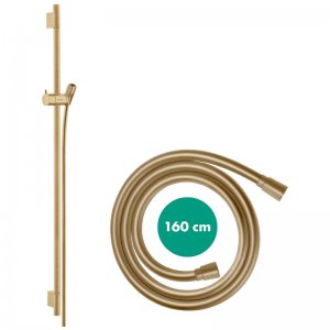 hansgrohe Unica Shower Rail S Puro - 90cm with Shower Hose - Brushed Bronze (28631140) - main image 2