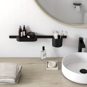 Hansgrohe WallStoris Bathroom Bundle - Matt Black (27968670) - main image 2