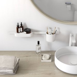 Hansgrohe WallStoris Bathroom Bundle - Matt White (27968700) - main image 2