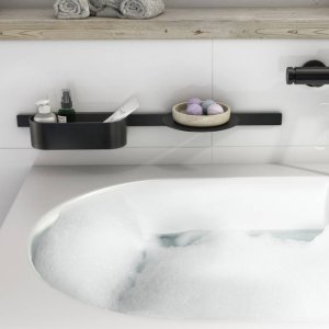 Hansgrohe WallStoris Bathtub Bundle - Matt Black (27966670) - main image 2