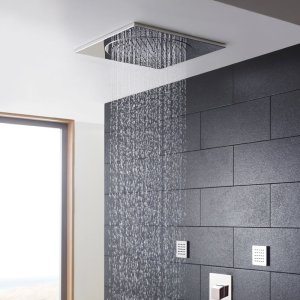 Hudson Reed 500mm Ceiling Tile Shower Head - Chrome (HEAD82) - main image 2