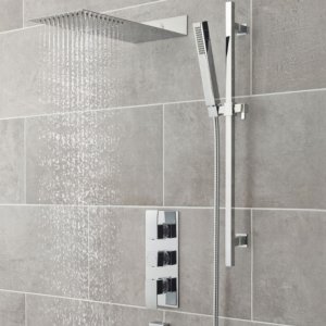 Hudson Reed Ultra Thin Fixed Shower Head - Chrome (HEAD47) - main image 2