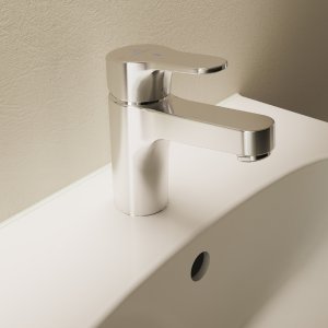 Ideal Standard Cerabase single lever basin mixer, with click waste and bluestart technology (BD054AA) - main image 2