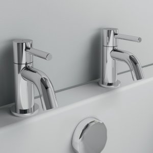 Ideal Standard Ceraline bath pillar taps (BC187AA) - main image 2