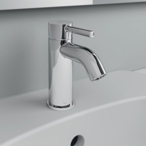Ideal Standard Ceraline single lever basin mixer with clicker waste (BC186AA) - main image 2