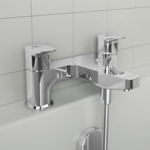 Ideal Standard Ceraplan dual control bath shower mixer with shower set (BD265AA) - main image 2