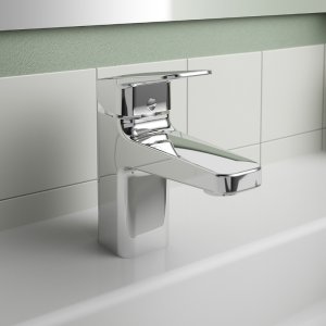 Ideal Standard Ceraplan single lever basin mixer with ifix+ and pop-up waste (BD275AA) - main image 2