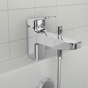 Ideal Standard Ceraplan single lever bath shower mixer with shower set (BD267AA) - main image 2