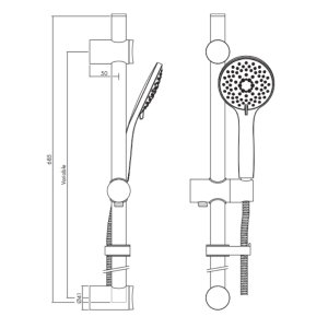 Inta Puro Mini Concentic Thermostatic Concealed Mixer Shower - Chrome (PU90014CP) - main image 2