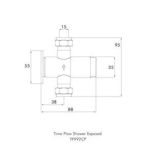Inta Exposed time flow valve - TF992CP (TF992CP) - main image 2