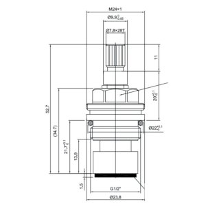 Inventive Creations 1/2" Cartridge - Cold (BC4C) - main image 2