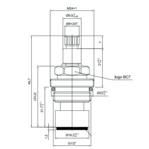 Inventive Creations 1/2" Cartridge - Cold (BC7C) - main image 2