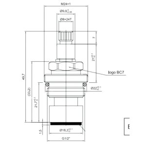 Inventive Creations 1/2" Cartridge - Hot (BC7H) - main image 2
