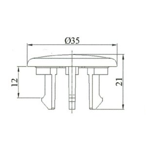 Inventive Creations basin overflow covers - chrome - Pack of 5 (OF3) - main image 2