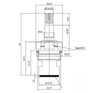Inventive Creations BC1 1/2" Tap Cartridge - Pair (BC1) - main image 2
