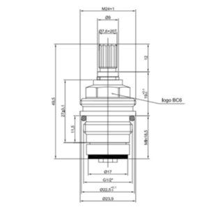 Inventive Creations BC6 1/2" Tap Cartridge - Single (BC6) - main image 2