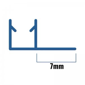 Inventive Creations Bottom Drip Seal - 4-6mm Glass - 1900mm Long (6BD 1900) - main image 2