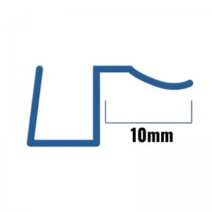 Inventive Creations Flush Fit Seal - 10mm Glass - 10mm - 1200mm Long (10FBD 1200) - main image 2