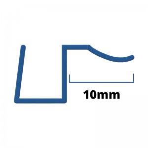 Inventive Creations Flush Fit Seal - 4-6mm Glass - 10mm - 1200mm Long (6FBD 1200) - main image 2