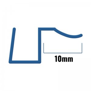 Inventive Creations Flush Fit Seal - 8mm Glass - 10mm - 1200mm Long (8FBD 1200) - main image 2