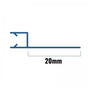 Inventive Creations Inline Seal - 4-6mm Glass - 20mm - 1900mm Long (6INL) - main image 2