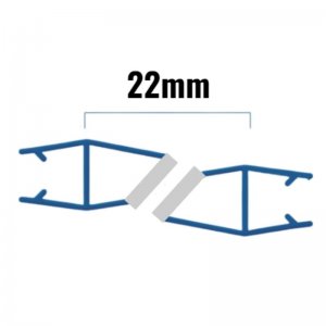 Inventive Creations Magnetic Inline Seals - 10mm Glass - Pair - 1900mm Long (MAGS10) - main image 2
