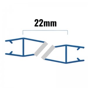 Inventive Creations Magnetic Inline Seals - 8mm Glass- Pair - 1900mm Long (MAGS8) - main image 2