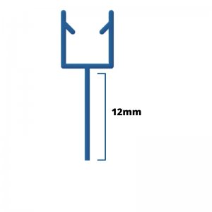 Inventive Creations Small Flexi Blade Seal - 4-6mm Glass - 12mm - 800mm Long (6SFB 800) - main image 2