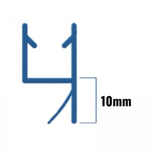 Inventive Creations Small Inline Seal - 8mm Glass - 10mm - 1900mm Long (8SINL) - main image 2