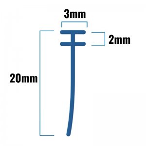 Inventive Creations Small Tee Profile Seal - 1200mm Long (STP 1200) - main image 2