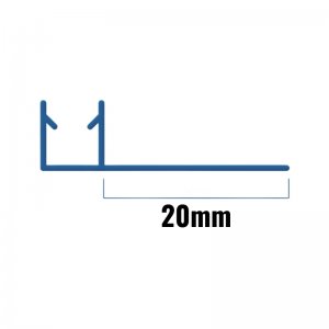 Inventive Creations Vertical Seal - 8mm Glass - Pair - 20mm - 1900mm Long (8.20BF) - main image 2