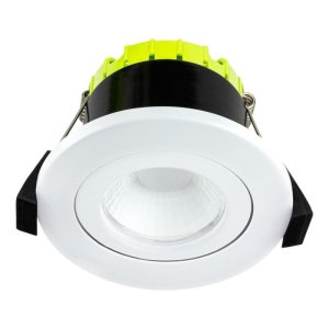 Luceco F Type IP20 Adjustable Fire Rated Downlight - Cool White (EFTA60W40-01) - main image 2
