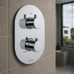 Methven Kaha Dual Outlet Thermostatic Concealed Shower Valve - Chrome (KAHA 2D) - main image 2