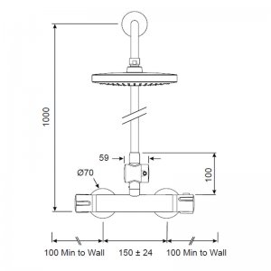 Mira Atom ERD thermostatic mixer shower with diverter - chrome (2.1663.016) - main image 2