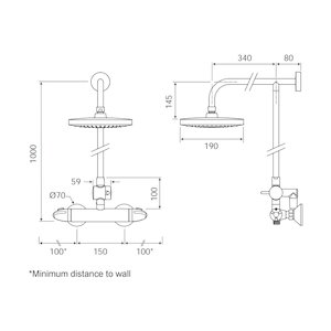 Mira Coda Pro ERD MK1 Thermostatic Bar Mixer Shower  - Chrome (1.1744.018) - main image 2