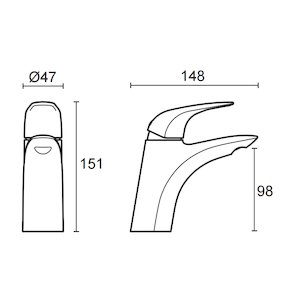 Mira Comfort monobloc basin mixer tap (2.1818.001) - main image 2