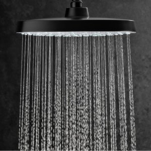 Mira Crisp 25cm Deluge Shower Head - Matt Black (36319W-BL) - main image 2