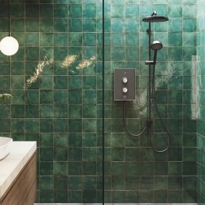 Mira Decor Dual Outlet Electric Shower - 10.8kW - Black Onyx (41522W-BL) - main image 2