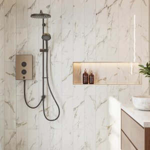 Mira Decor Dual Outlet Electric Shower - 10.8kW - Bronze (41522W-BZ) - main image 2