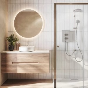 Mira Decor Dual Outlet Electric Shower - 10.8kW - Warm Silver (41522W-SL) - main image 2