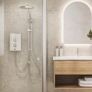 Mira Decor Dual Outlet Electric Shower - 9.5kW - White (41521W-WH) - main image 2
