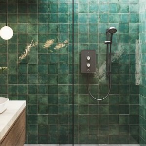 Mira Decor Single Outlet Electric Shower - 10.8kW - Black Onyx (41520W-BL) - main image 2