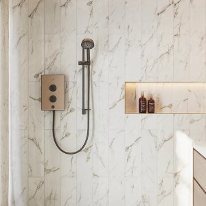 Mira Decor Single Outlet Electric Shower - 10.8kW - Bronze (41520W-BZ) - main image 2