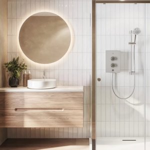 Mira Decor Single Outlet Electric Shower - 10.8kW - Warm Silver (41520W-SL) - main image 2