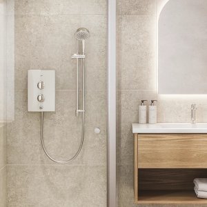 Mira Decor Single Outlet Electric Shower - 10.8kW - White (41520W-WH) - main image 2