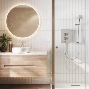 Mira Decor Single Outlet Electric Shower - 8.5kW - Warm Silver (41518W-SL) - main image 2