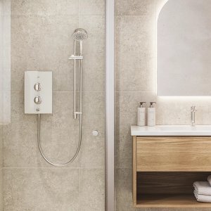 Mira Decor Single Outlet Electric Shower - 9.5kW - White (41519W-WH) - main image 2