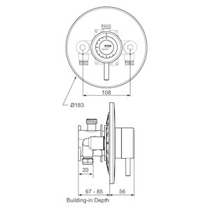 Mira Element BIR Thermostatic Mixer Shower - Chrome Pre Feb 2018 (1.1656.003) - main image 2